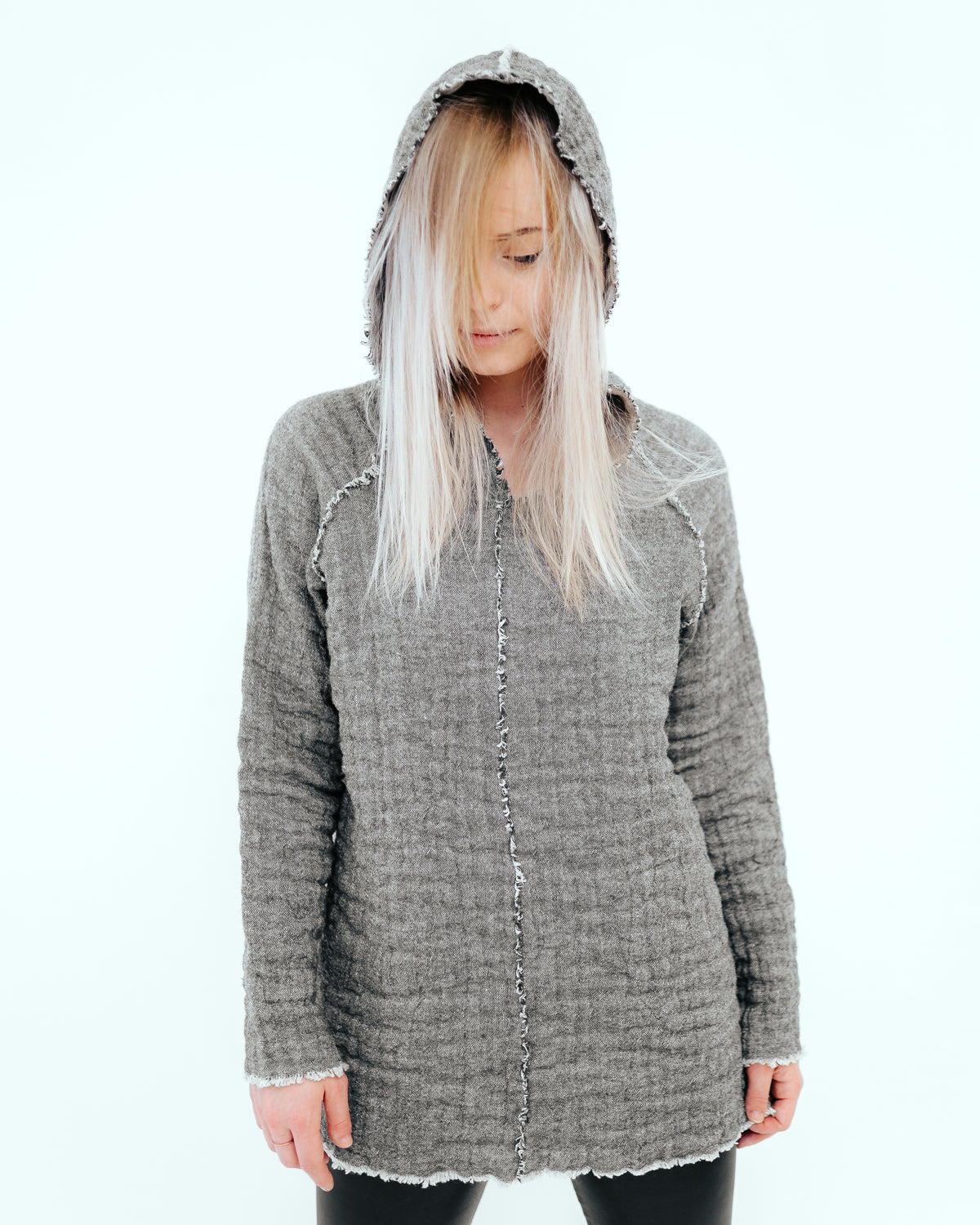 Women's wool hooded discount sweaters