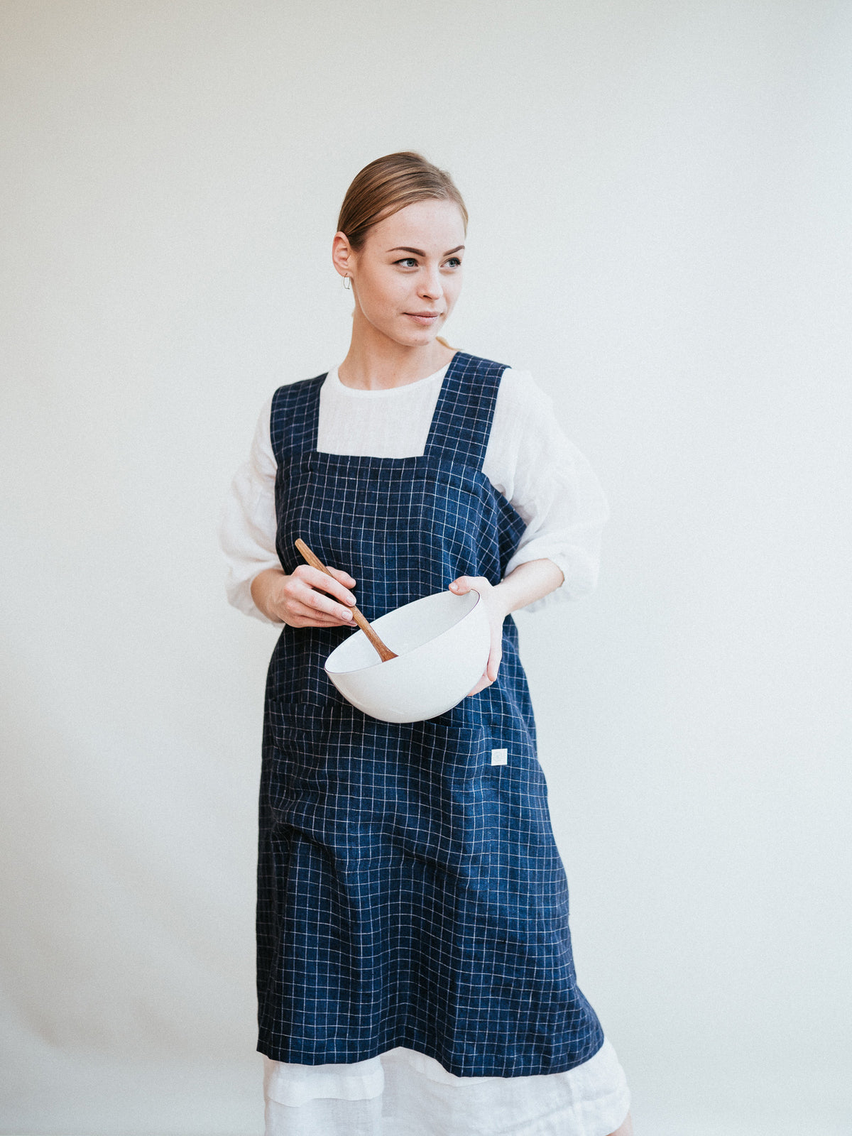 Linen Criss-cross Aprons more Colours /pinafore/no-ties -  Canada