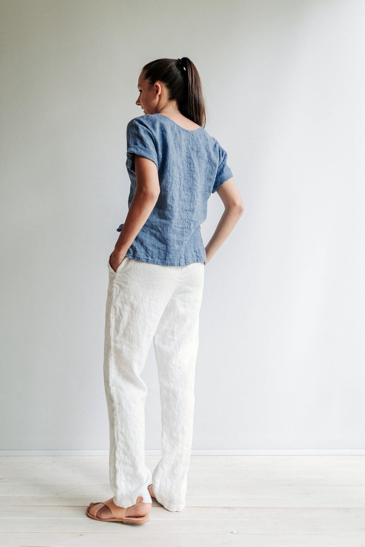 High Waisted Linen Pants | 2023 Summer Linen Trousers Idea –  MinimalisticLinen