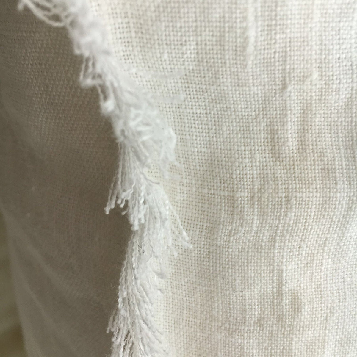 Set of Two Linen Pillowcases with Frayed Edges, Frayed Pillowcases ...