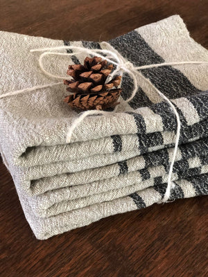 Set of four Durable Kitchen Towels, Thick Dish Towels - Linenbee